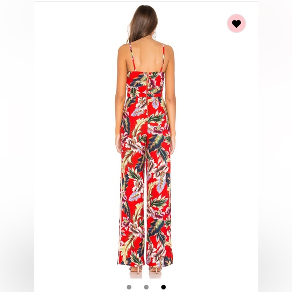 NWOT NBD Jumpsuit in Tropical Red - Picture 2 of 4